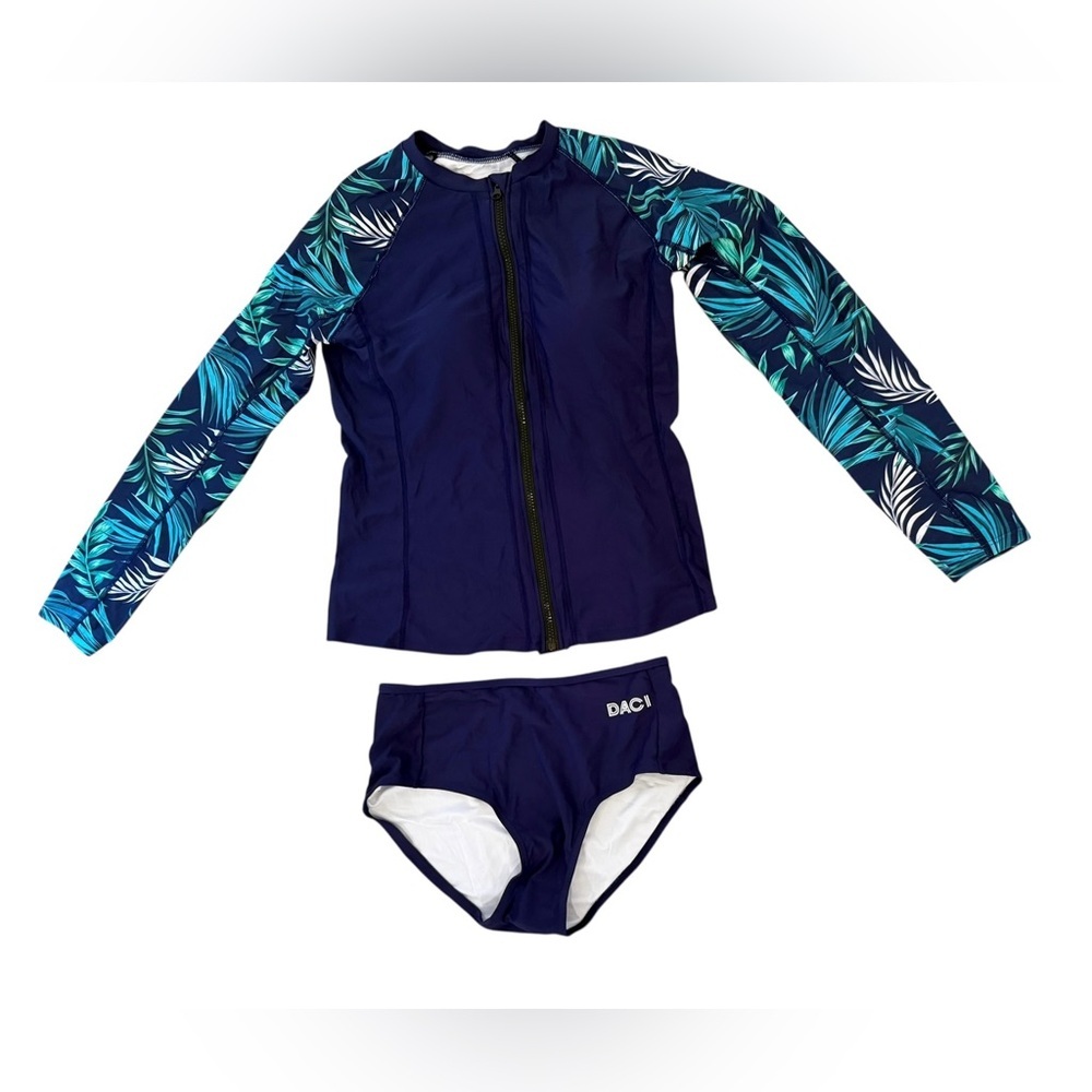 Women's Long Sleeve Swimwear Rash Guard UV Protection Two Piece Surfing Swimsuit